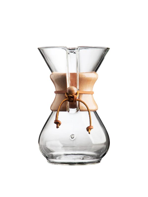 chemex_classic-6-cup_front.webp Chemex Classic 6 Cup Woodneck Brewer for Manual Brew
