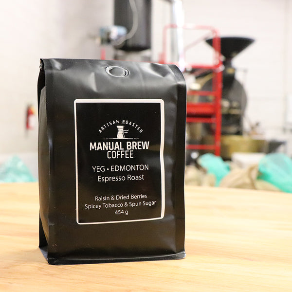Our Manual Brew Coffees are specially blended to shine when prepared using Hario, Chemex and Aeropress Brewers.