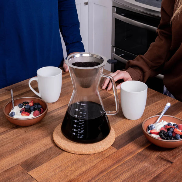 Glass Coffee Carafe and Permanent Filter