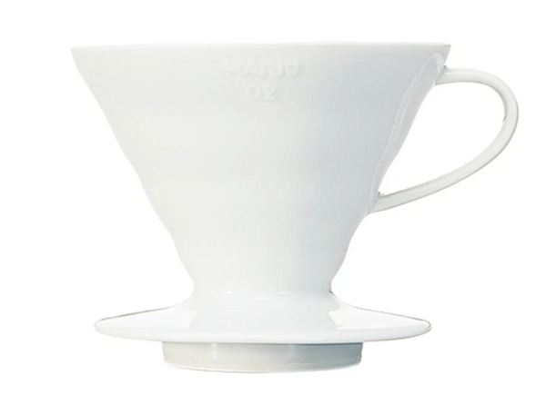 Hario V60-02 Ceramic Manual Brew Pourover White