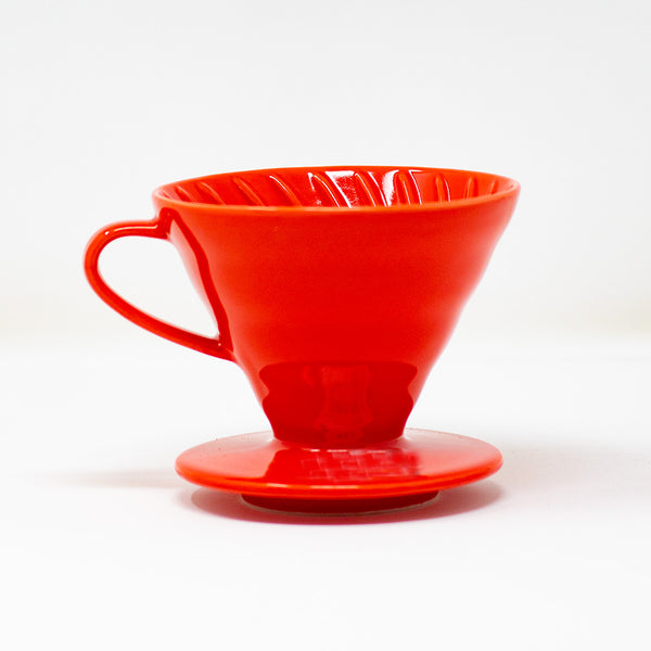 Hario V60-02 Ceramic Manual Brew Pourover Red