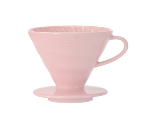 Hario V60-02 Ceramic Manual Brew Pourover Pink
