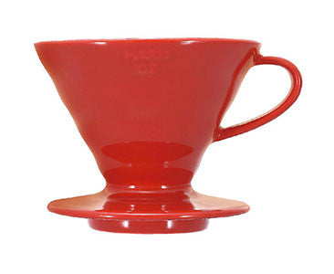 Hario V60-02 Ceramic Manual Brew Pourover Red